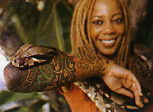 Debra Wilson and Snake